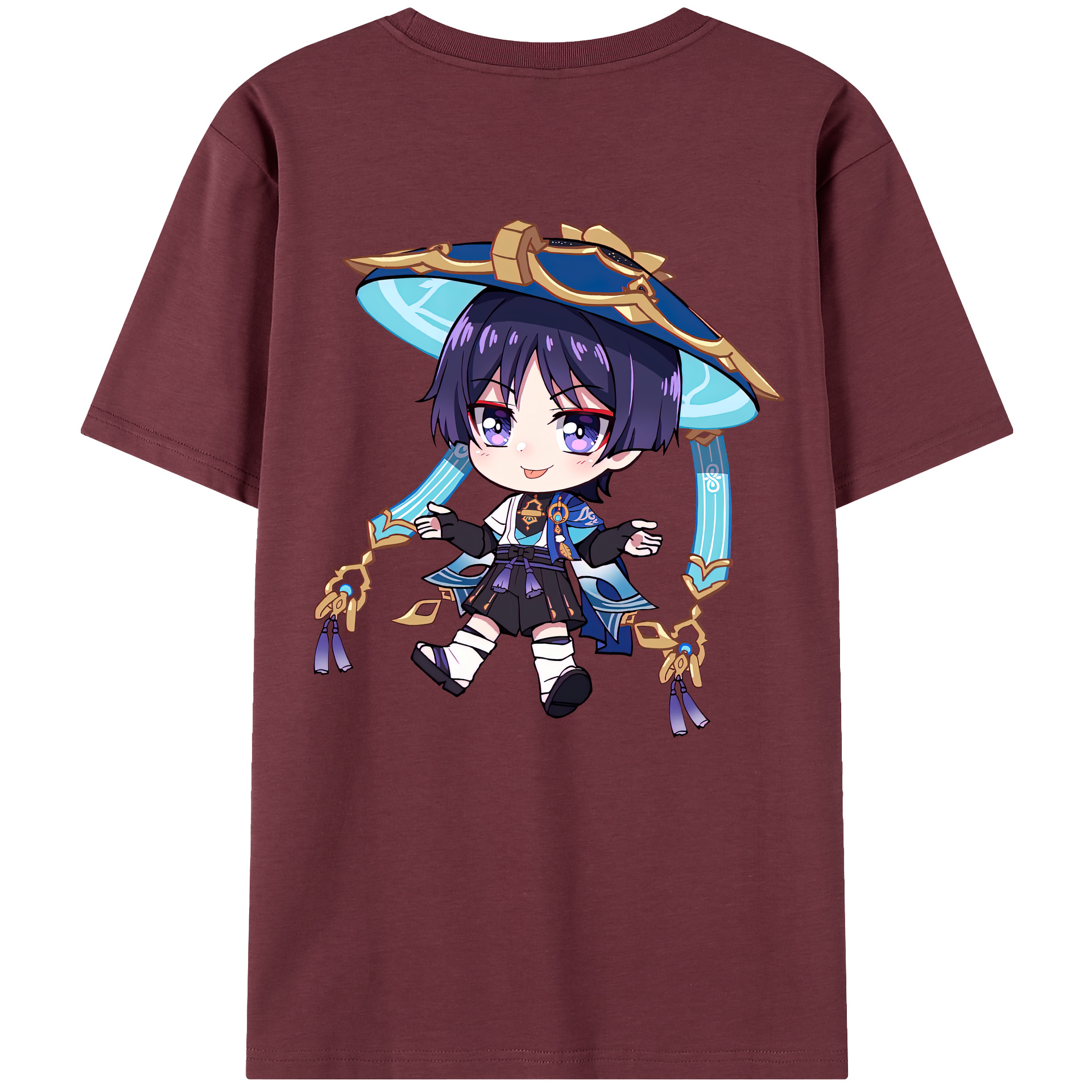 げんし神 さんペい genshin Sanpei 綿100％半袖Tシャツ（背面プリント）
